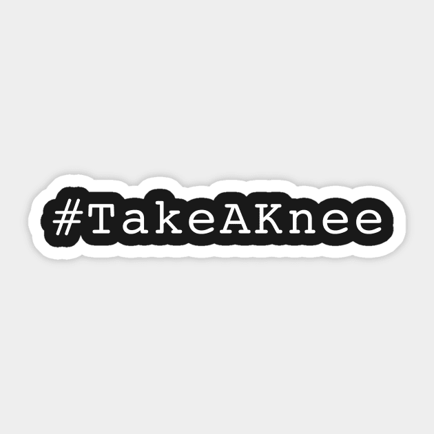 TAKE A KNEE design Sticker by mangobanana